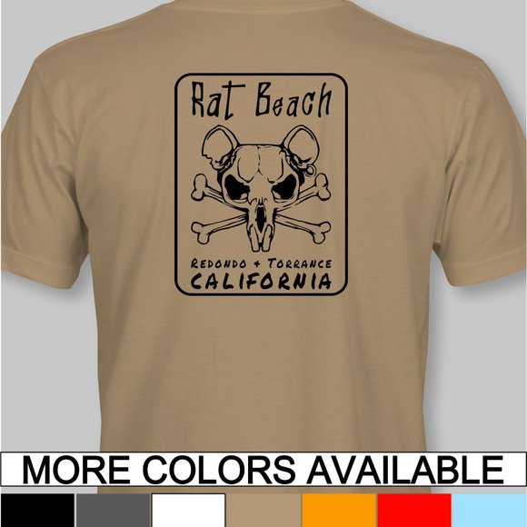 Rat Beach T-Shirt redondo torrance surf surfing california surfboard hermosa - Picture 1 of 11